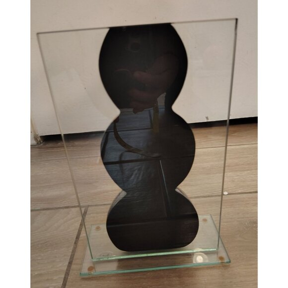 Vintage 1980's Black Bubble Vase, Clear Acrylic, Planter, Unique Retro Vibes - Picture 4 of 5